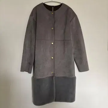 ZARA 자라 페이크 스웨이드 에코 퍼 코트