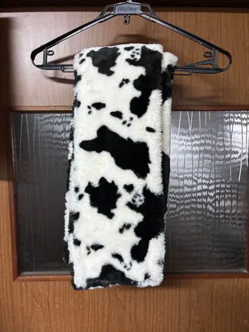 미사마루 소 패턴 인조 모피 반폭 오비