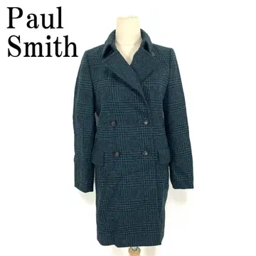 LA8809 폴스미스 COMPOSITE 체스터 코트 그린 울 38