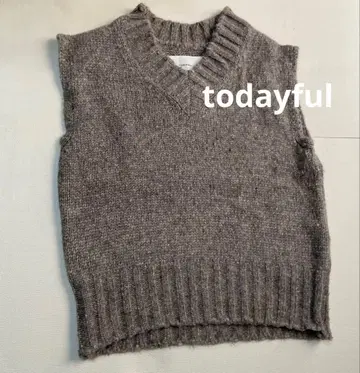 todayful 니트 슬리브리스