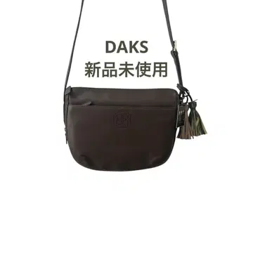 새상품 DAKS LONDON 숄더백 소가죽 일본제 태슬 포함