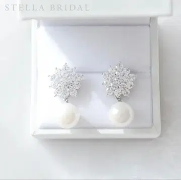 [ 새상품급 ] 스텔라 브라이덜 큐빅 지르코니아 웨딩 귀걸이