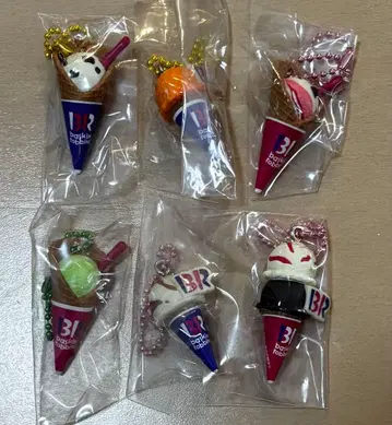 31 아이스크림 구미 마스코트 키링 6개 세트 서티원