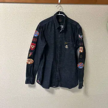 칼 헬무트 다크 그레이 긴팔 셔츠