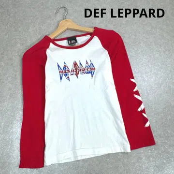 DEF LEPPARD 래글런 T셔츠 빈티지 밴드T셔츠 USA제