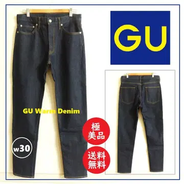 배송비 포함 극미품 GU 데님 웜 팬츠 W32 지유/웜 팬츠