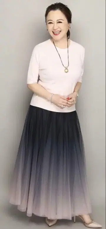 그라데이션 롱 스커트 S 사이즈