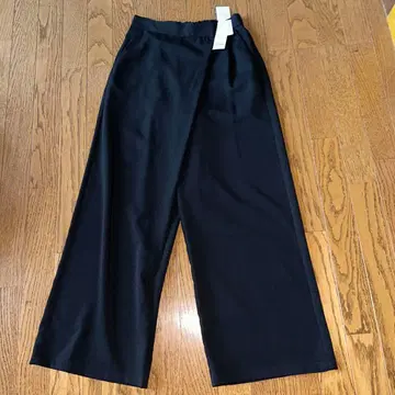 미사용 새상품 dou dou 블랙 와이드 팬츠 F 사이즈