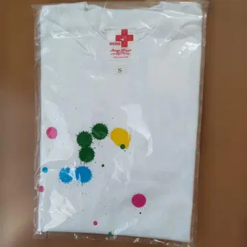 시이나 링고 컬러풀 스팟 프린트 T셔츠 S