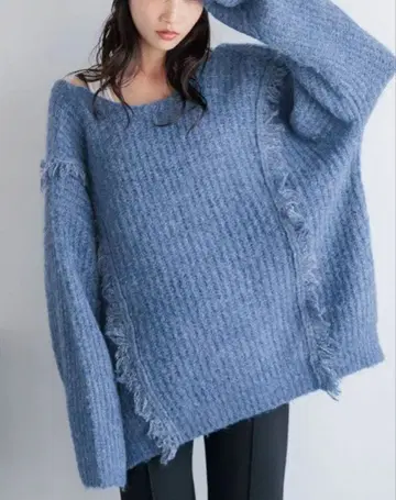 LOWRYSFARM 2way 프린지 니트