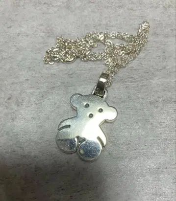 TOUS 곰 실버 목걸이