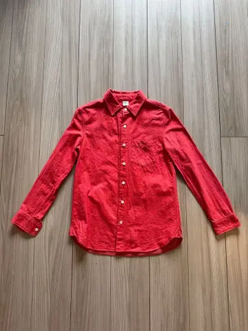 Ron Herman 새상품급 셔츠 긴팔 주홍색 면 100%