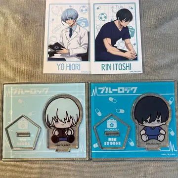 블루 록 진료소 이토시 린 히오리 와타루 카드 아크릴 스탠드