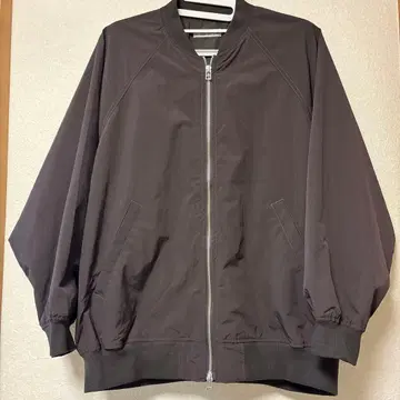 relume 워셔블 나일론 더블 지퍼 MA-1 브라운