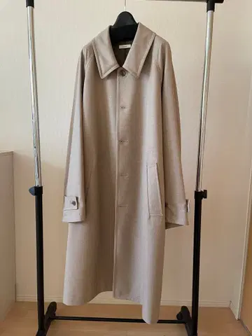 LIDNM 베이지 발마칸 코트 롱 기장