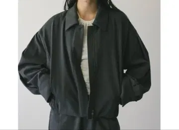 와이드 슬리브 블루종 그레이