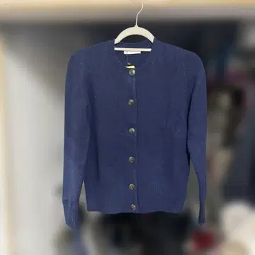 리디아 바인 100% 캐시미어 가디건 S 사이즈 네이비