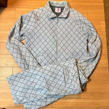 SON OF THE CHEESE 다이아몬드 패턴 자켓 셋업 L