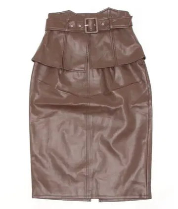 새상품 EATME 코르셋 포함 스커트 브라운