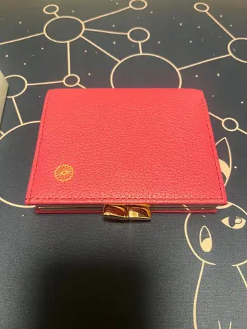 미사용 새상품 황궁 매점 이단 가마구치 지갑 짙은 핑크