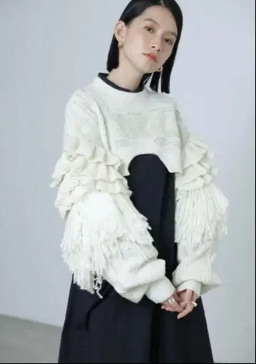 mici 로즈버드 크롭 니트 레어