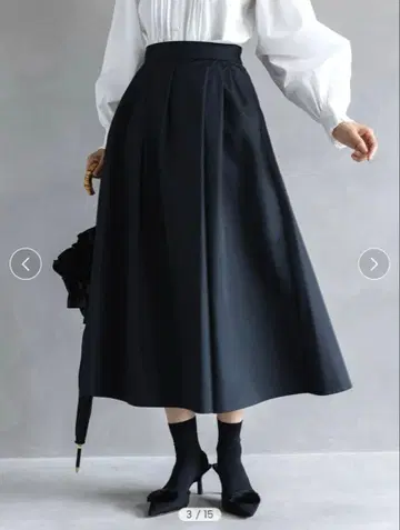 아메노치하레 비 가리개 스커트 블랙 M 사이즈