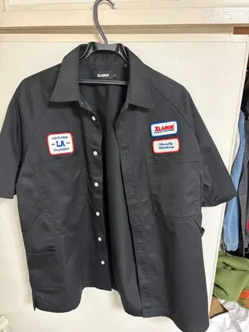 XLARGE 블랙 반팔 셔츠 L 사이즈