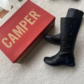 CAMPER 블랙 롱 부츠
