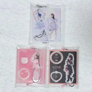 =LOVE 이코러브 미니 복권 미니 아크릴 스탠드형 연결 키링 오바 하나