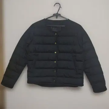 BEAMS HEART 블랙 다운 자켓 S 사이즈