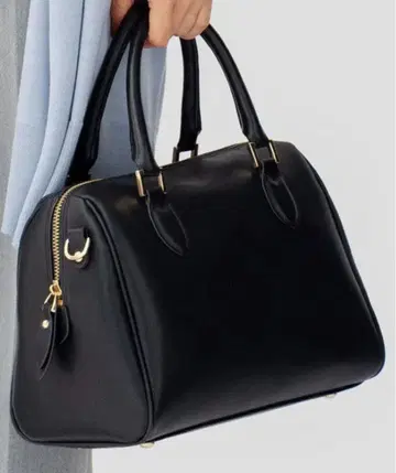 23구 리사이클 가죽 보스턴 백 블랙 백