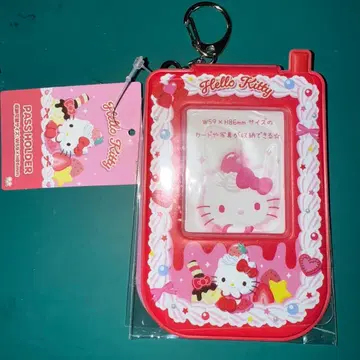 키티 패스 케이스 트레이딩 카드 케이스 카드 케이스 휘핑 데코 산리오
