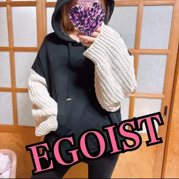 EGOIST 이소재 후드티 니트 갸루