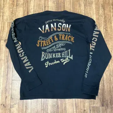 반손 VANSON 라이더 긴팔 티셔츠