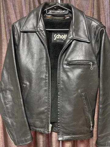 Schott 블랙 가죽 자켓 34