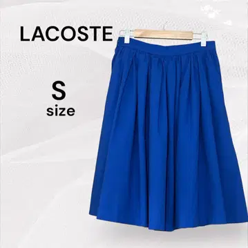 LACOSTE 라코스테 새상품급 플레어 스커트 S 사이즈 파랑 블루