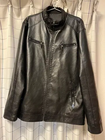 블랙 가죽 자켓