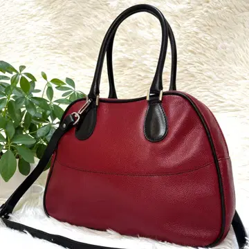 [ 새상품급 ] FURLA 로고 엠보 가죽 2way 숄더백 바이컬러