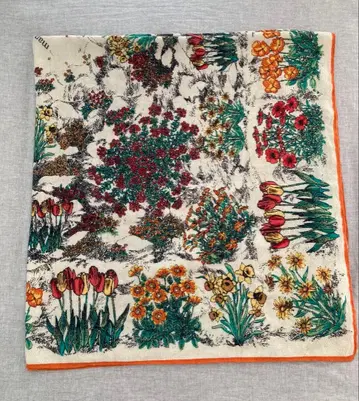 마니푸리 플라워 가든 프린트 대형 스톨