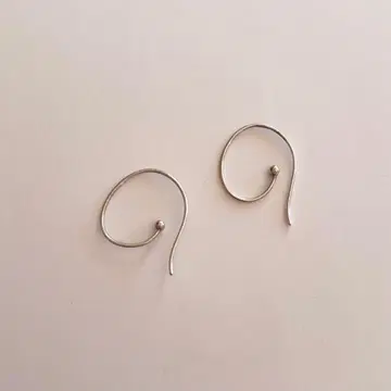 요건 레일 실버 귀걸이 후크