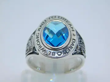 새상품 미사용 13호 닥터 몬로 칼리지 반지 블루 토파즈 반지