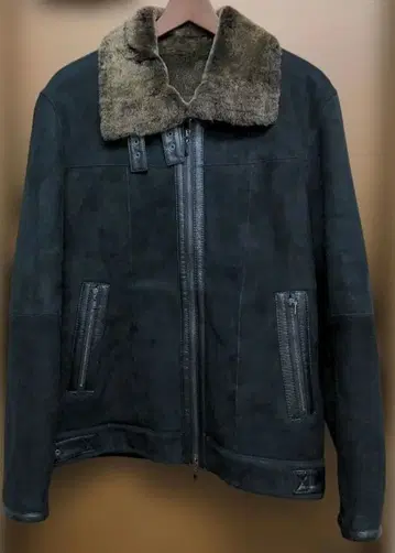 꼼사데모드멘 블랙 스웨이드 자켓 더블 무스탕 미사용 새상품