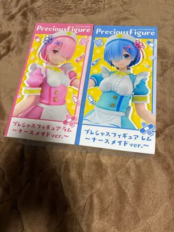 새상품 미개봉 Re: 제로 간호사 메이드 렘 라무 피규어 세트 무료배송