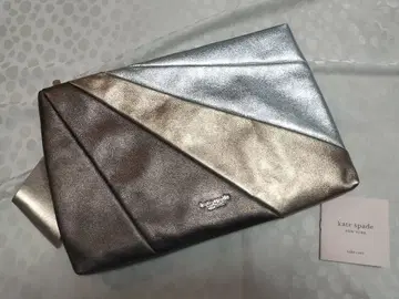 케이트 스페이드 레어 메탈릭 보우 스트라이프 클러치