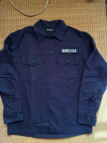 AVIREX 네이비 긴팔 셔츠