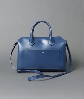 YAHKI 네이비 가죽 숄더백