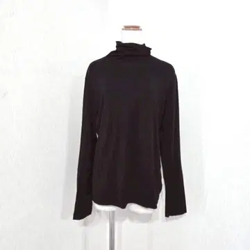 theory 블랙 터틀넥 티셔츠 (42) 울 긴팔 일본제 노코어