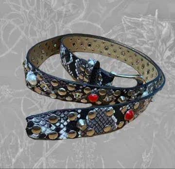 JADED LONDON Mamba Belt 블랙 스타 스터드 벨트