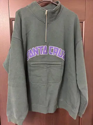 SANTA CRUZ 지퍼 하이넥 맨투맨 XL