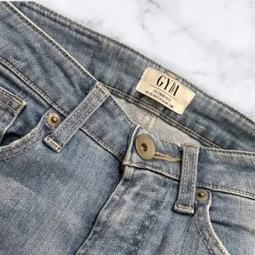 GYDA 라이트 블루 /S/ 데미지 스키니 데님